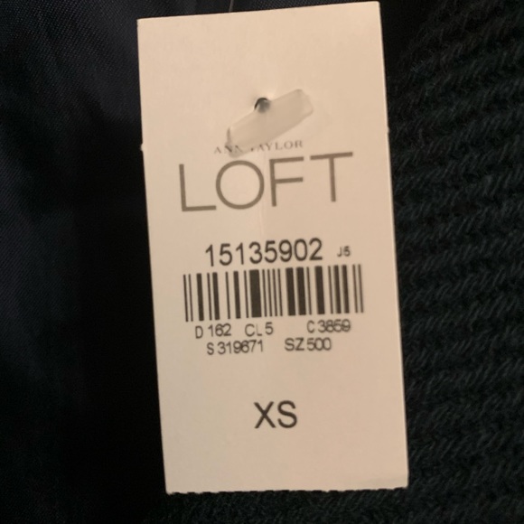 NWT Ann Taylor Loft Green pea coat XS - Picture 3 of 5